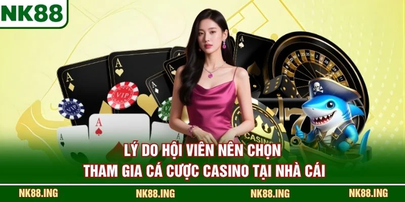 Lý do hội viên nên chọn tham gia cá cược casino tại nhà cái